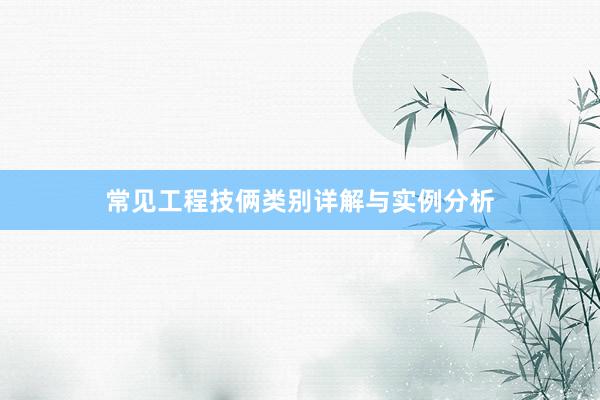 常见工程技俩类别详解与实例分析